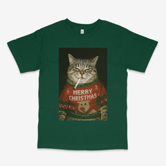 Christmas Cat T Shirt