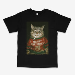 Christmas Cat T Shirt