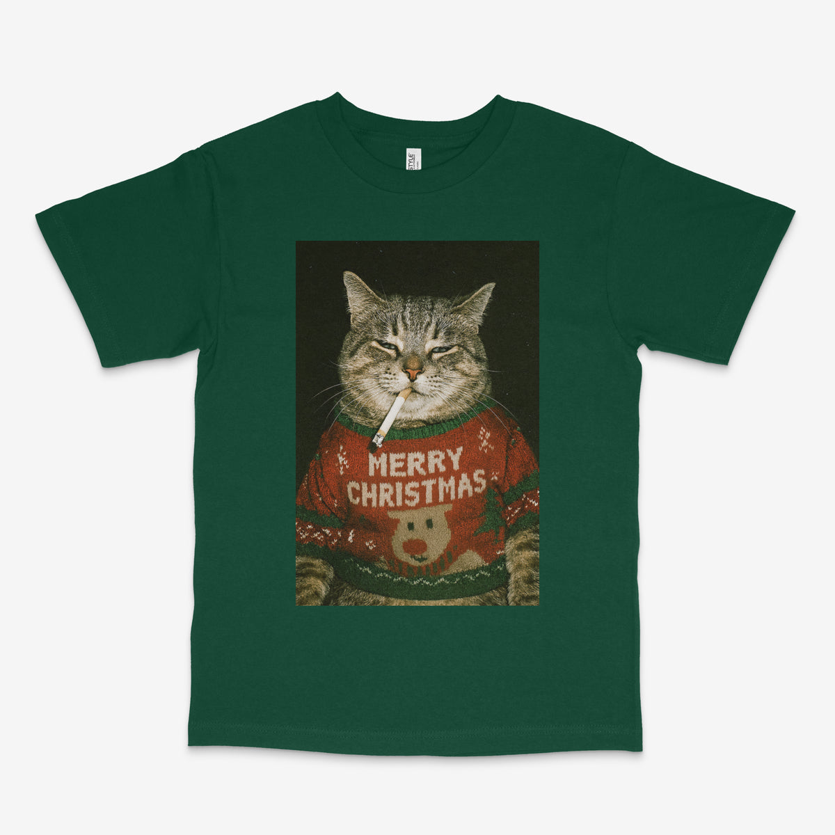 Christmas Cat T Shirt