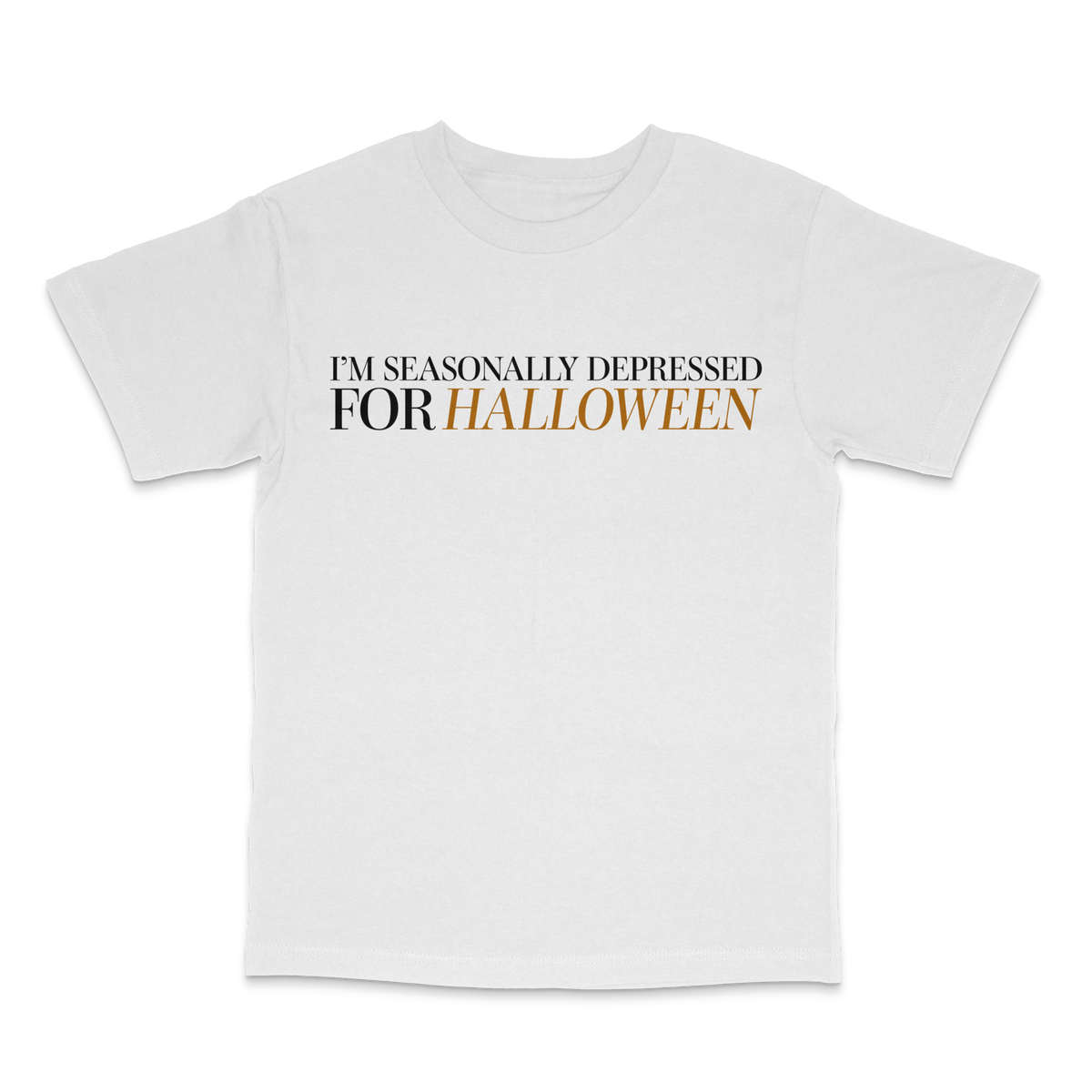 Seasonally Depressed Halloween T Shirt