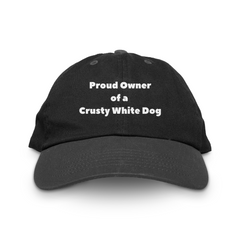 Crusty White Dog Owner Hat